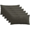 Pagalvėlės užvalkalas 6 pcs ALMELO Antracito 40 x 70 cm