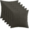 Pagalvėlės užvalkalas 6 pcs ALMELO Antracito 50 x 50 cm