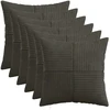 Pagalvėlės užvalkalas 6 pcs ALMELO Antracito 35 x 35 cm