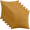 Pagalvėlės užvalkalas 6 pcs ALMELO Geltona 50 x 50 cm mančester