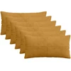 Pagalvėlės užvalkalas 6 pcs ALMELO Geltona 40 x 80 cm mančester