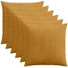 Pagalvėlės užvalkalas 6 pcs ALMELO Geltona 65 x 65 cm mančester