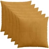 Pagalvėlės užvalkalas 6 pcs ALMELO Geltona 60 x 60 cm mančester