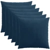 Pagalvėlės užvalkalas 6 pcs ALMELO Jūrinė mėlyna 80 x 80 cm