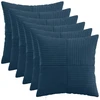 Pagalvėlės užvalkalas 6 pcs ALMELO Jūrinė mėlyna 50 x 50 cm
