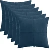 Pagalvėlės užvalkalas 6 pcs ALMELO Jūrinė mėlyna 40 x 40 cm
