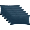 Pagalvėlės užvalkalas 6 pcs ALMELO Jūrinė mėlyna 40 x 80 cm