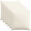 Pagalvėlės užvalkalas 6 pcs ALMELO Kreminė 60 x 60 cm mančester