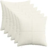 Pagalvėlės užvalkalas 6 pcs ALMELO Kreminė 50 x 50 cm mančester