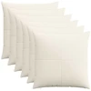 Pagalvėlės užvalkalas 6 pcs ALMELO Kreminė 65 x 65 cm mančester