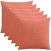 Pagalvėlės užvalkalas 6 pcs ALMELO Raudona oranžinė 55 x 55 cm