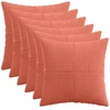 Pagalvėlės užvalkalas 6 pcs ALMELO Raudona oranžinė 45 x 45 cm