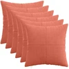 Pagalvėlės užvalkalas 6 pcs ALMELO Raudona oranžinė 50 x 50 cm