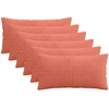 Pagalvėlės užvalkalas 6 pcs ALMELO Raudona oranžinė 40 x 70 cm