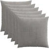 Pagalvėlės užvalkalas 6 pcs ALMELO Šviesiai pilka 70 x 70 cm