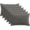 Pagalvėlės užvalkalas 6 pcs ALMELO Tamsiai pilka 50 x 75 cm