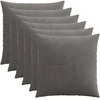 Pagalvėlės užvalkalas 6 pcs ALMELO Tamsiai pilka 70 x 70 cm