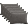Pagalvėlės užvalkalas 6 pcs ALMELO Tamsiai pilka 30 x 50 cm