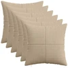 Pagalvėlės užvalkalas 6 pcs ALMELO Taupe 45 x 45 cm mančester