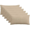 Pagalvėlės užvalkalas 6 pcs ALMELO Taupe 40 x 70 cm mančester