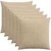 Pagalvėlės užvalkalas 6 pcs ALMELO Taupe 55 x 55 cm mančester