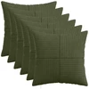Pagalvėlės užvalkalas 6 pcs ALMELO Žalia 35 x 35 cm mančester