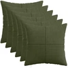 Pagalvėlės užvalkalas 6 pcs ALMELO Žalia 35 x 35 cm mančester