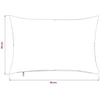 Pagalvėlės užvalkalas 6 pcs ALMELO Žalia 30 x 50 cm mančester