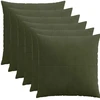 Pagalvėlės užvalkalas 6 pcs ALMELO Žalia 80 x 80 cm mančester