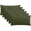 Pagalvėlės užvalkalas 6 pcs ALMELO Žalia 40 x 70 cm mančester