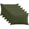 Pagalvėlės užvalkalas 6 pcs ALMELO Žalia 50 x 80 cm mančester