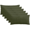 Pagalvėlės užvalkalas 6 pcs ALMELO Žalia 40 x 80 cm mančester
