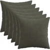 Pagalvėlės užvalkalas 6 pcs HEERLEN Antracito 30 x 30 cm