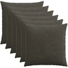 Pagalvėlės užvalkalas 6 pcs HEERLEN Antracito 80 x 80 cm