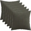 Pagalvėlės užvalkalas 6 pcs HEERLEN Antracito 35 x 35 cm