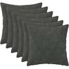 Pagalvėlės užvalkalas 6 pcs HEERLEN Antracito 35 x 35 cm