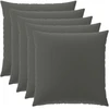 Pagalvėlės užvalkalas 6 pcs HEERLEN Antracito 80 x 80 cm