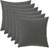 Pagalvėlės užvalkalas 6 pcs HEERLEN Antracito 40 x 40 cm