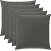 Pagalvėlės užvalkalas 6 pcs HEERLEN Antracito 80 x 80 cm