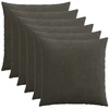 Pagalvėlės užvalkalas 6 pcs HEERLEN Antracito 55 x 55 cm