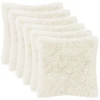 Pagalvėlės užvalkalas 6 pcs HEERLEN Balta 50 x 50 cm PV pūkinis