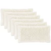 Pagalvėlės užvalkalas 6 pcs HEERLEN Balta 40 x 70 cm PV pūkinis
