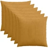 Pagalvėlės užvalkalas 6 pcs HEERLEN Geltona 80 x 80 cm