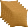Pagalvėlės užvalkalas 6 pcs HEERLEN Geltona 50 x 50 cm