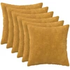 Pagalvėlės užvalkalas 6 pcs HEERLEN Geltona 35 x 35 cm
