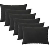 Pagalvėlės užvalkalas 6 pcs HEERLEN Juoda 50 x 70 cm Aksomas