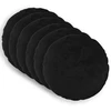 Pagalvėlės užvalkalas 6 pcs HEERLEN Juoda Ø 60 cm Flanelė