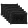 Pagalvėlės užvalkalas 6 pcs HEERLEN Juoda 50 x 70 cm PV pūkinis