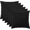 Pagalvėlės užvalkalas 6 pcs HEERLEN Juoda 65 x 65 cm Bouclé