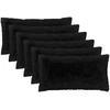 Pagalvėlės užvalkalas 6 pcs HEERLEN Juoda 40 x 70 cm PV pūkinis